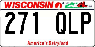 WI license plate 271QLP