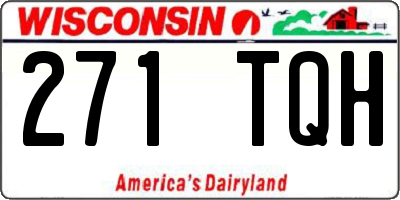 WI license plate 271TQH