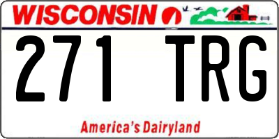 WI license plate 271TRG