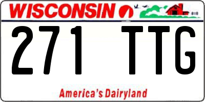 WI license plate 271TTG
