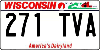 WI license plate 271TVA