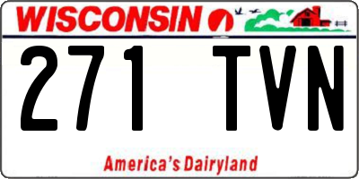 WI license plate 271TVN