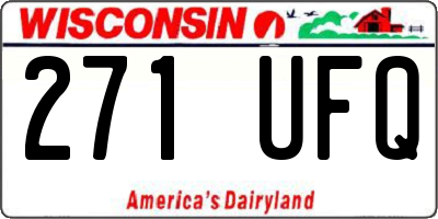 WI license plate 271UFQ