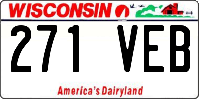WI license plate 271VEB