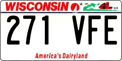 WI license plate 271VFE