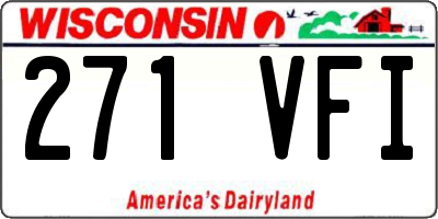 WI license plate 271VFI