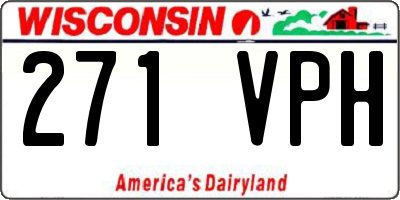 WI license plate 271VPH