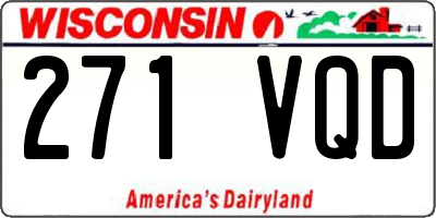 WI license plate 271VQD