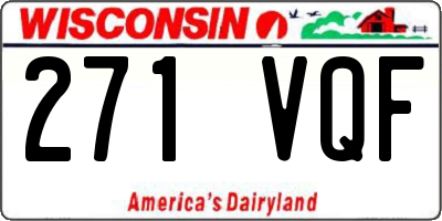 WI license plate 271VQF