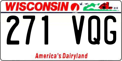 WI license plate 271VQG