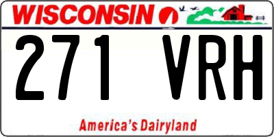 WI license plate 271VRH