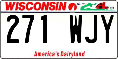 WI license plate 271WJY