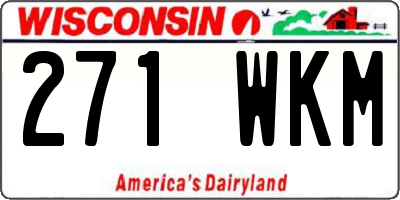 WI license plate 271WKM