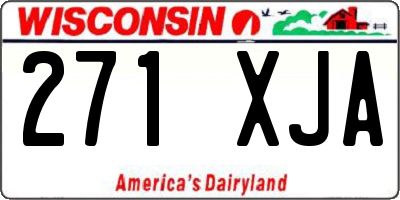 WI license plate 271XJA