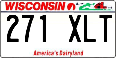 WI license plate 271XLT