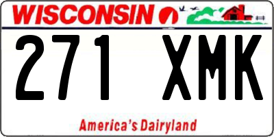 WI license plate 271XMK