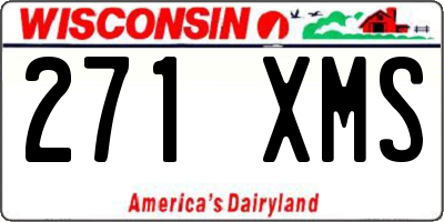 WI license plate 271XMS