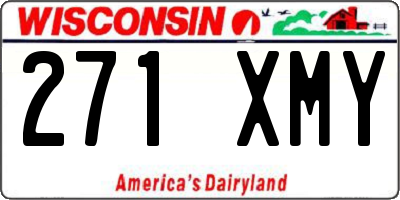 WI license plate 271XMY