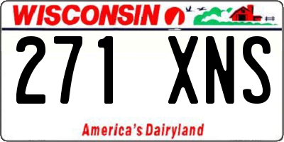 WI license plate 271XNS