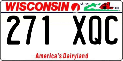 WI license plate 271XQC