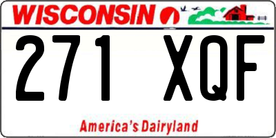 WI license plate 271XQF