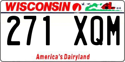 WI license plate 271XQM