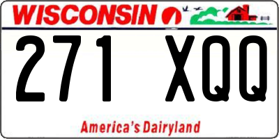 WI license plate 271XQQ