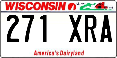 WI license plate 271XRA