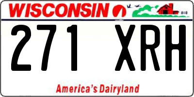 WI license plate 271XRH