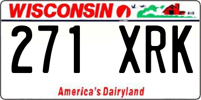 WI license plate 271XRK
