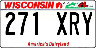 WI license plate 271XRY