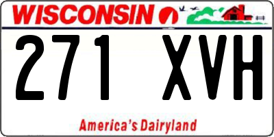 WI license plate 271XVH