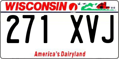 WI license plate 271XVJ