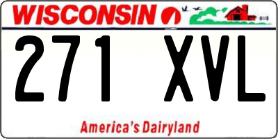 WI license plate 271XVL
