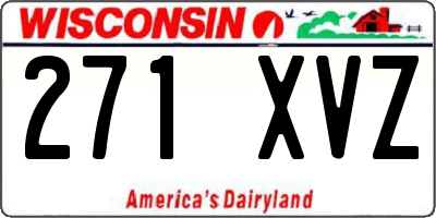 WI license plate 271XVZ