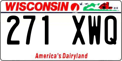 WI license plate 271XWQ