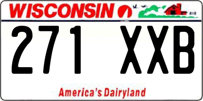 WI license plate 271XXB