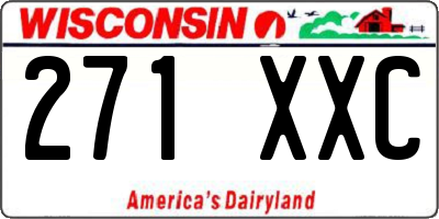 WI license plate 271XXC