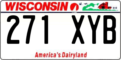 WI license plate 271XYB