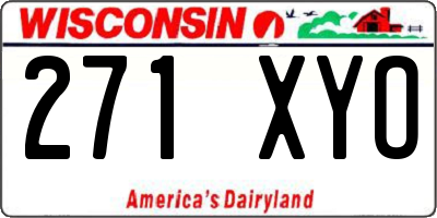 WI license plate 271XYO