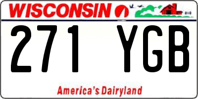 WI license plate 271YGB