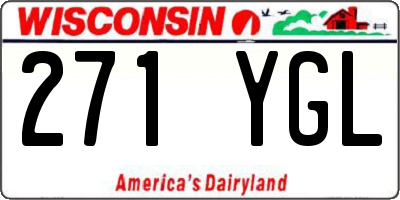 WI license plate 271YGL
