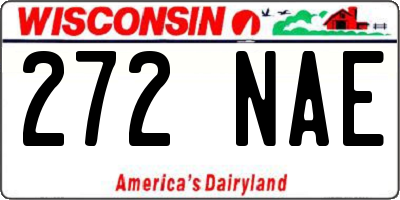 WI license plate 272NAE