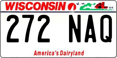 WI license plate 272NAQ
