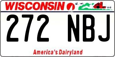 WI license plate 272NBJ