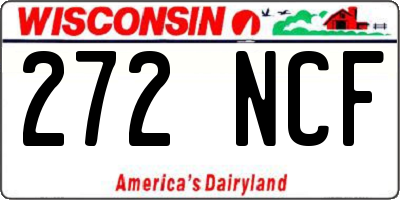 WI license plate 272NCF
