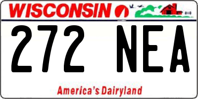 WI license plate 272NEA