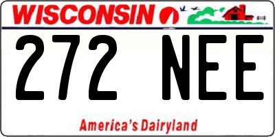 WI license plate 272NEE