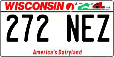 WI license plate 272NEZ