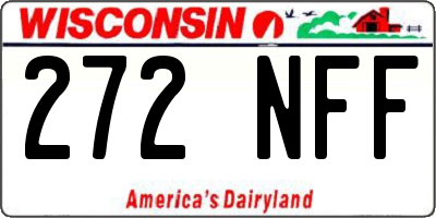 WI license plate 272NFF